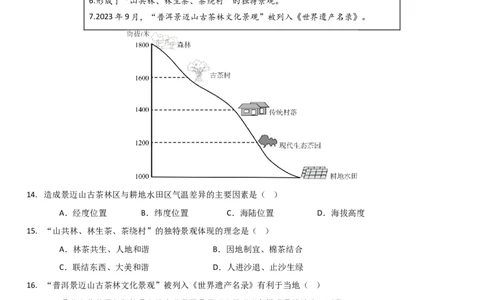 地理（福建卷）（考试版）_7地理中考复习_赠送：2025中考模拟题_2025年地理三模_地理（福建卷）-2025年中考第三次模拟考试_地理（福建卷）-2025年中考第三次模拟考试