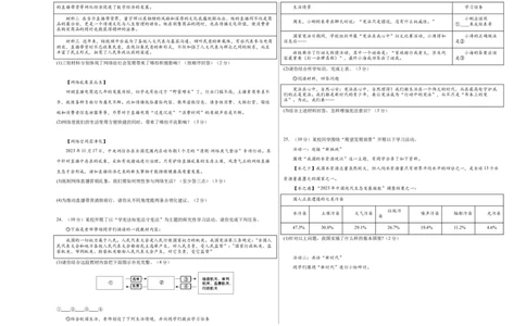 道德与法治（浙江省）（考试版A3）_9道法中考复习_2024年中考复习资料_中考模拟卷_一模_道德与法治（浙江卷）-2024年中考第一次模拟考试