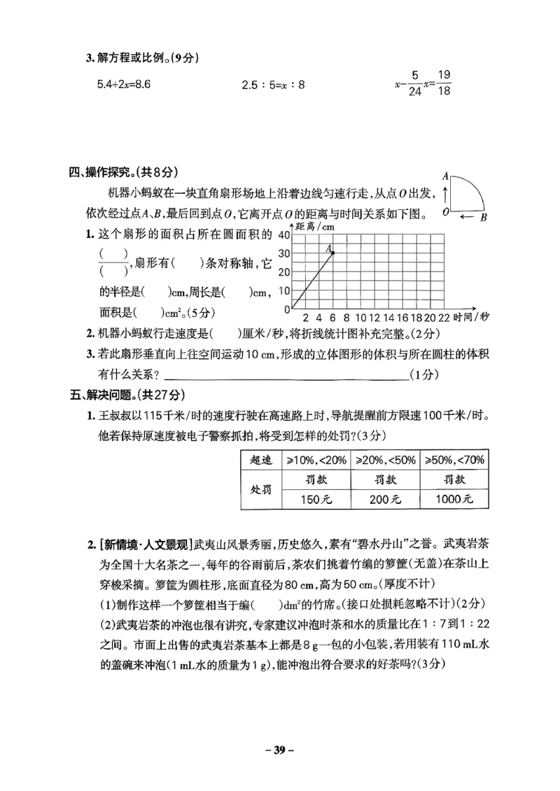 小学学霸作业本人教版六年级下册(专题卷)_26春《小学学霸作业本》_26春学霸作业本数学人教1-6_26春《小学学霸作业本》人教数学6下