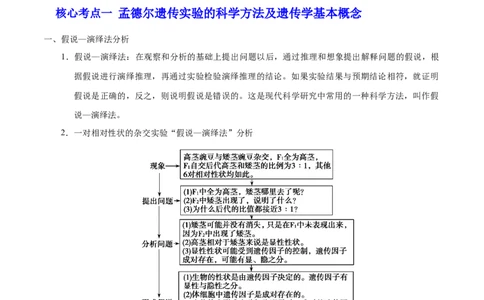 解密11遗传的基本规律（讲义）-高频考点解密2021年高考生物二轮复习讲义+分层训练_新高考复习资料_2021年新高考资料_高频考点解密2021年高考生物二轮复习讲义+分层训练4.7更新