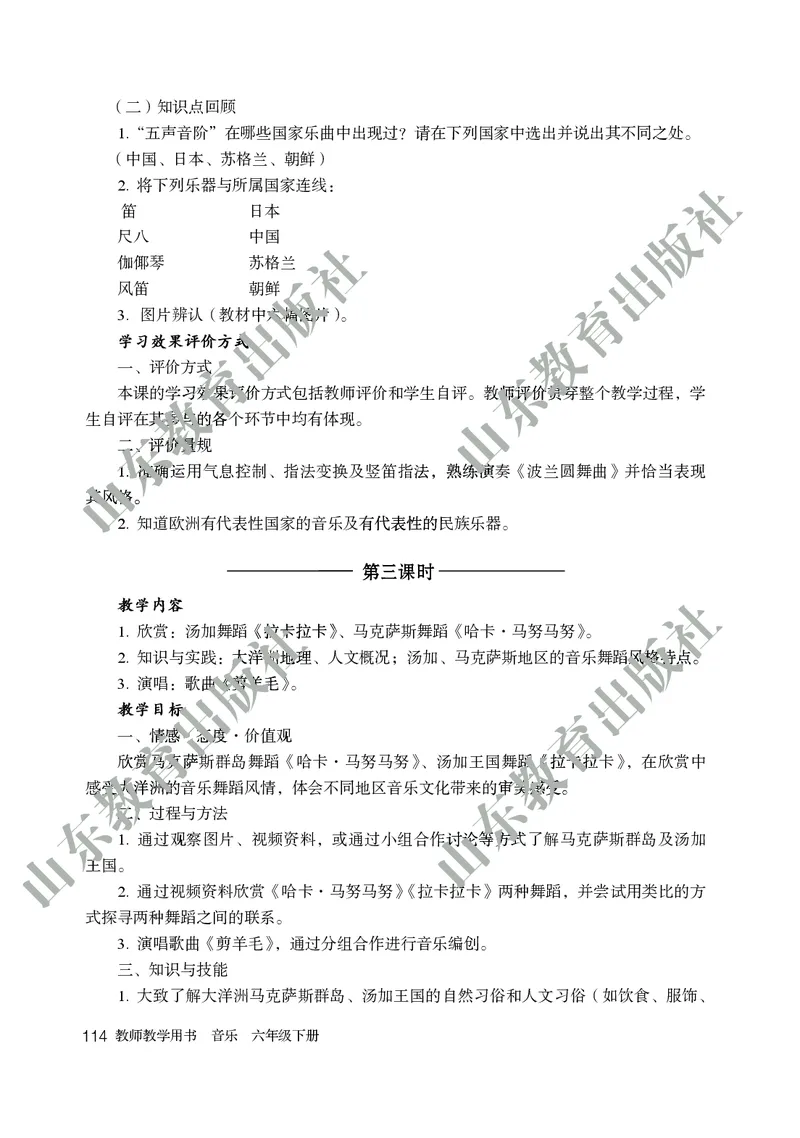 （五四学制）音乐教师教学用书6年级下册_电子课本_初中教学用书_鲁教版