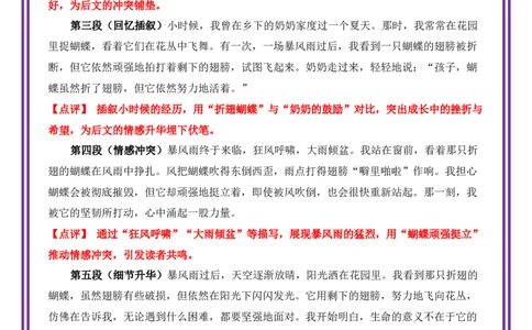 12.第12天主题：感悟自然类《暴风雨中的折翅蝴蝶》（2025年暑假读写摘抄宝典）-备战2026年中考语文作文常见十大母题写作技巧与策略（全国通用）_中考复习资料_语数英物化_1语文中考复习