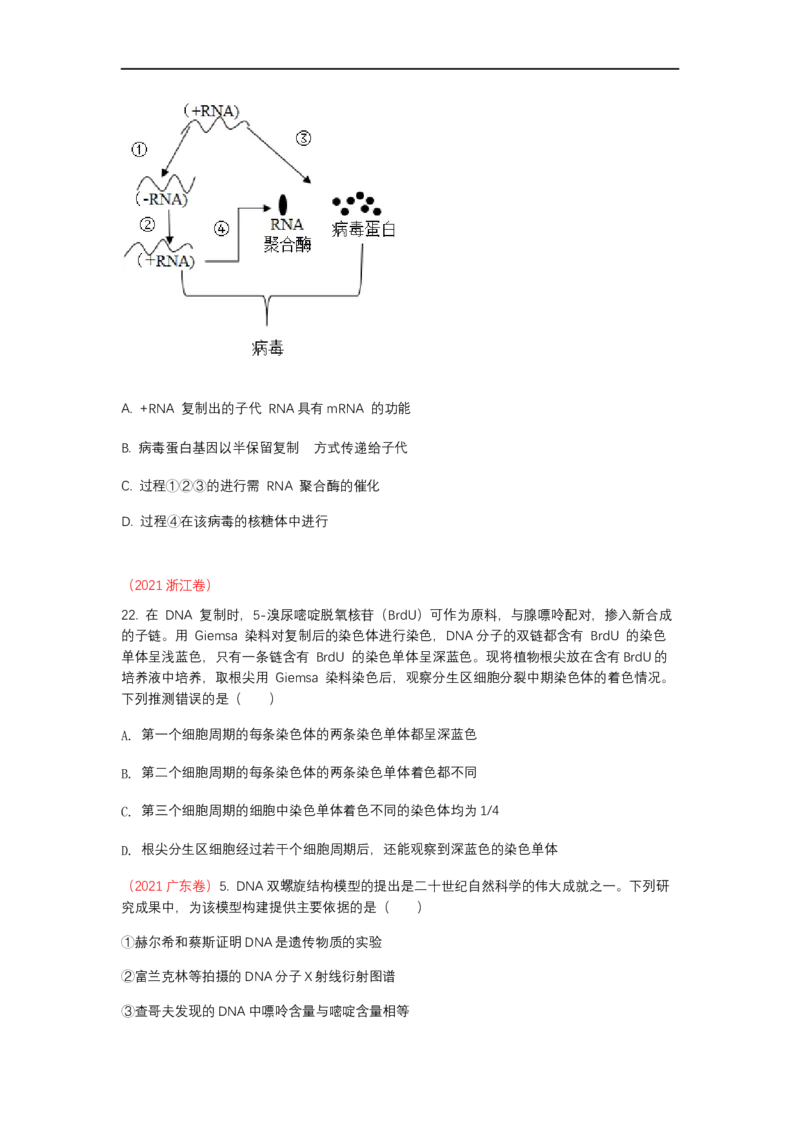 解密08遗传的分子学基础（讲义)（学生版）_通用版（老高考）复习资料_2023年复习资料_二轮复习_高频考点解密2023年高考生物二轮复习讲义+分层训练（全国通用）