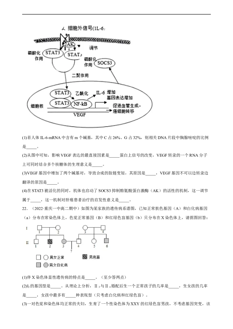 解密09生物的变异（分层训练)（原卷版）_通用版（老高考）复习资料_2023年复习资料_二轮复习_高频考点解密2023年高考生物二轮复习讲义+分层训练（全国通用）