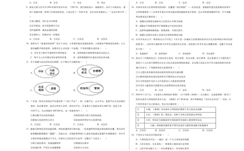 道德与法治（广东卷）（考试版A3）_9道法中考复习_2024年中考复习资料_中考模拟卷_二模_道德与法治（广东卷）-：2024年中考第二次模拟考试