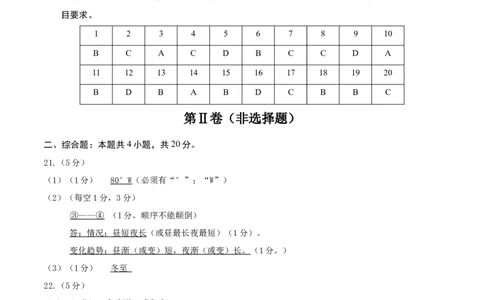 地理（甘肃兰州卷）（参考答案）_7地理中考复习_赠送：2025中考模拟题_2025年地理一模_地理（甘肃兰州卷）-2025年中考第一次全真模拟题