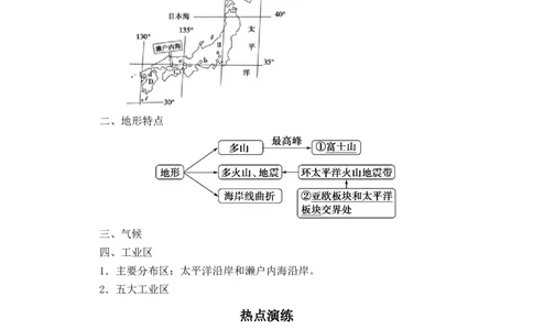 备战2023年地理新中考二轮复习热点透析疑难点拨13日本（解析版）_7地理中考复习_2023年中考复习资料_二轮复习_备战2023年地理新中考二轮复习疑难点拨（解析版+原卷版）