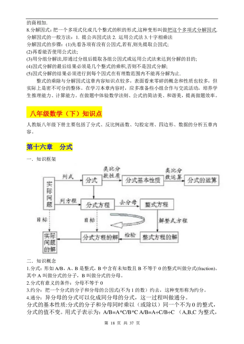 （超详）初中数学知识点归纳汇总_《初中全科目知识点汇总》_初高中知识点归纳汇总