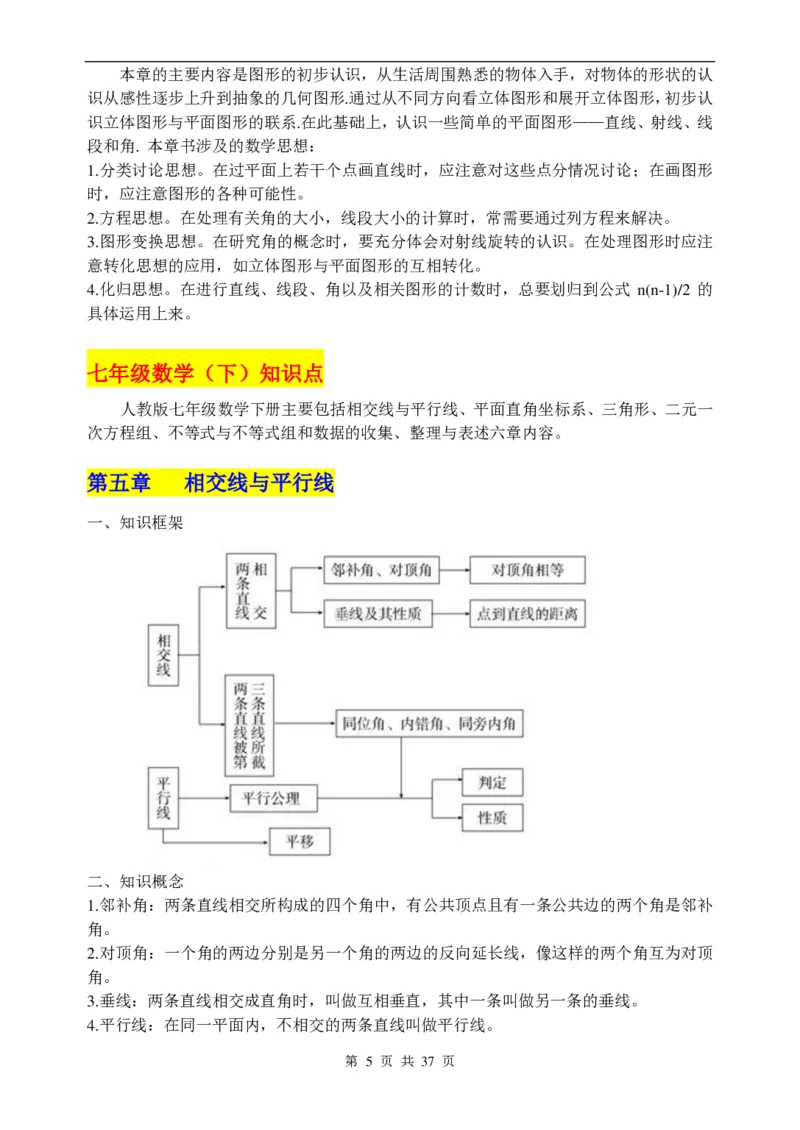 （超详）初中数学知识点归纳汇总_《初中全科目知识点汇总》_初高中知识点归纳汇总