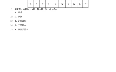 地理（湖北武汉卷）（参考答案）_7地理中考复习_赠送：2025中考模拟题_2025年地理押题预测_地理（湖北武汉卷）-2025年中考押题预测卷_中考押题预测卷（湖北武汉）