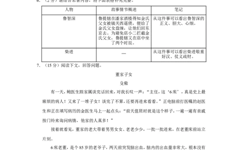 2022年贵州省六盘水市中考语文试卷_中考复习资料_语数英物化_1语文中考复习_2025年中考资料_中考真题（近三年）_2022年中考语文试卷130份