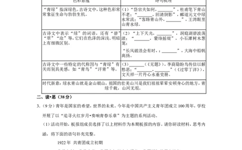 2022年山西省中考语文试卷_中考复习资料_语数英物化_1语文中考复习_2025年中考资料_中考真题（近三年）_2022年中考语文试卷130份