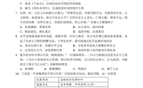 试题_2026年02月高一试卷_260219浙江省丽水市2025-2026学年上学期高一期末教学质量监控（全）_浙江省丽水市2025-2026学年上学期高一期末教学质量监控历史试题（图片版，含答案）