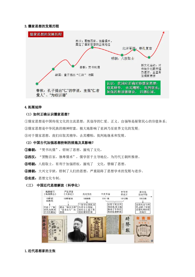热点09从&ldquo;五个必由之路&rdquo;谈中外思想解放（原卷版）_8历史中考复习_2023年中考复习资料_专项复习_冲刺中考2023年历史时事热点抢分集训+重难点抢分攻略