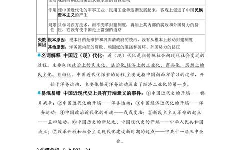 板块五中国近代史第二单元近代化的早期探索与民族危机的加剧知识点+试卷_8历史中考复习_2026年中考复习（更新中）_2026年中考历史一轮复习知识点+试题