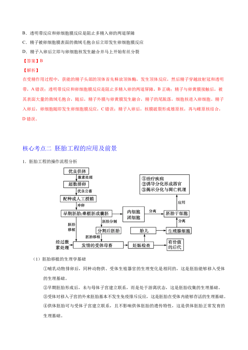 解密27克隆技术和胚胎工程（讲义）-高频考点解密2021年高考生物二轮复习讲义+分层训练_新高考复习资料_2021年新高考资料