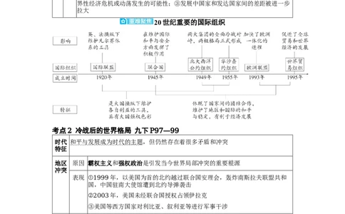 板块三世界现代史第四单元走向和平发展的世界知识点+试卷_8历史中考复习_2026年中考复习（更新中）_2026年中考历史一轮复习知识点+试题