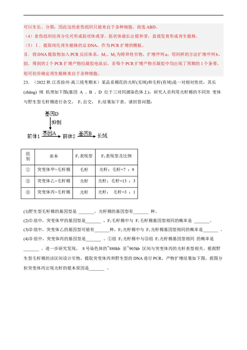 解密19基因工程（分层训练)（解析版）_通用版（老高考）复习资料_2023年复习资料_二轮复习_高频考点解密2023年高考生物二轮复习讲义+分层训练（全国通用）