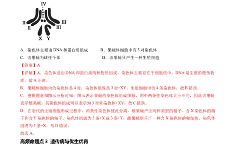 清单13生物的遗传和变异（5大考点+6大高频命题点）（教师版）_6生物中考复习_2024年中考复习资料_一轮复习资料_完口袋书2024年中考生物一轮复习知识清单_教师版（含答案解析）