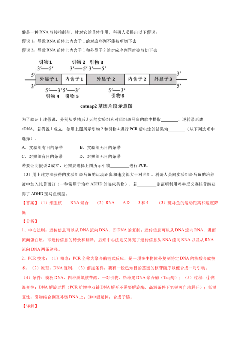 解密25生物技术在食品加工及其他方面的应用（讲义）-高频考点解密2021年高考生物二轮复习讲义+分层训练_新高考复习资料_2021年新高考资料