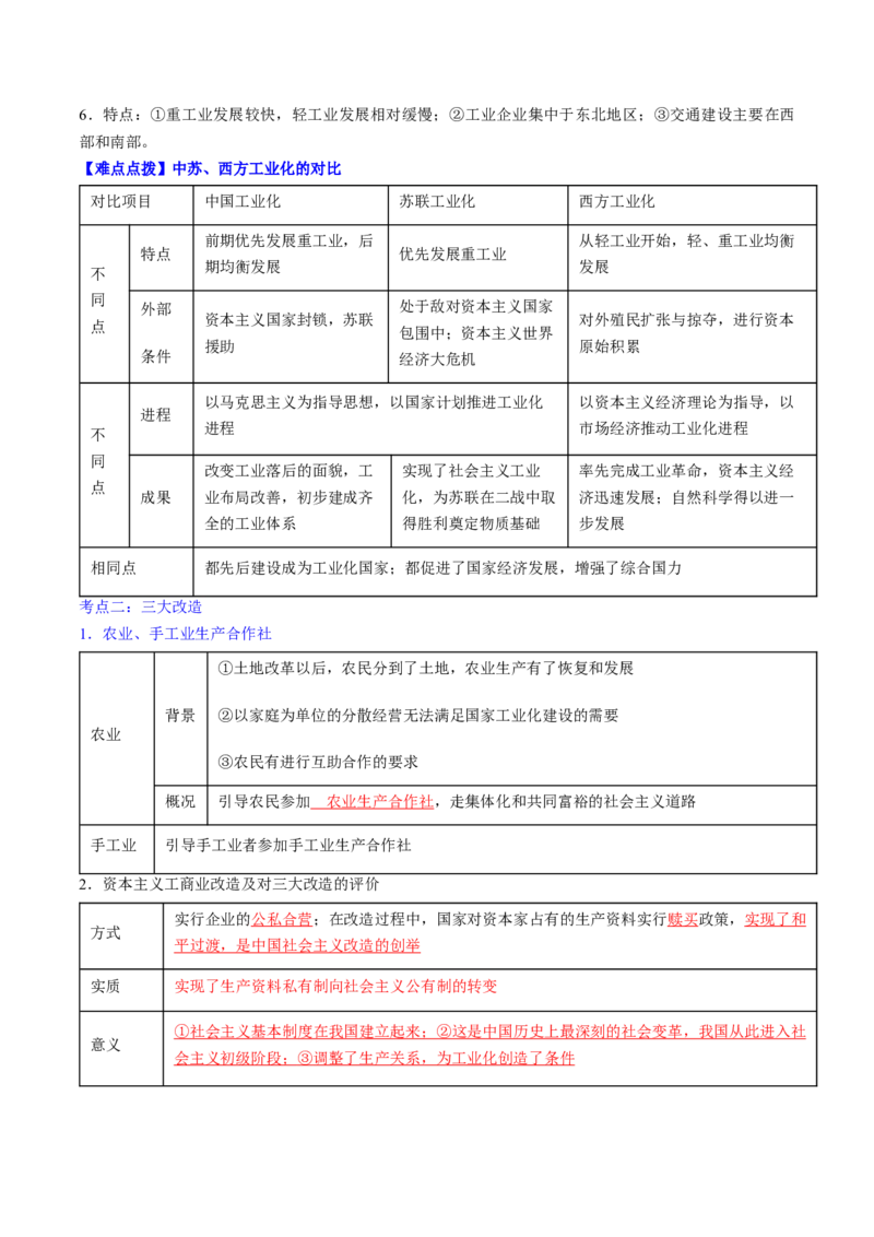 秘籍04++中国现代史（八下）（思维导图+大单元整合+考点清单+难点点拨）-备战2024年中考历史抢分秘籍（全国通用）_8历史中考复习_2024年中考复习资料_三轮复习_考前抢分法宝