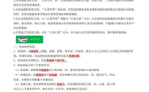 热点02传染病及免疫-2023年中考生物热点&middot;重点&middot;难点专练（全国通用）（解析版）_6生物中考复习_2023年中考复习资料_专项复习_2023年中考生物热点&middot;重点&middot;难点专练（全国通用）