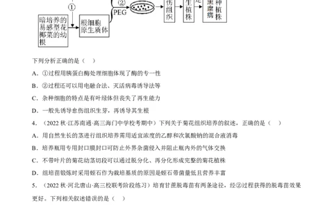 解密18细胞工程（分层训练)（原版卷）_新高考复习资料_2023年新高考复习资料_二轮复习_高频考点解密2023年高考生物二轮复习讲义+分层训练（全国通用）288808838