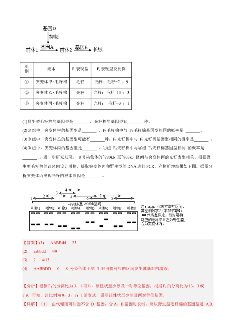 解密19基因工程（分层训练)（解析版）_新高考复习资料_2023年新高考复习资料_二轮复习_高频考点解密2023年高考生物二轮复习讲义+分层训练（全国通用）288808838