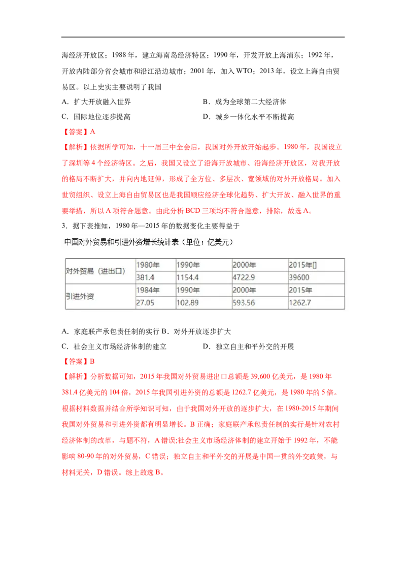 易错点23中国国际地位的提高-备战2023年中考历史一轮复习易错题_8历史中考复习_2023年中考复习资料_一轮复习_备战2023年中考历史一轮复习易错题-----