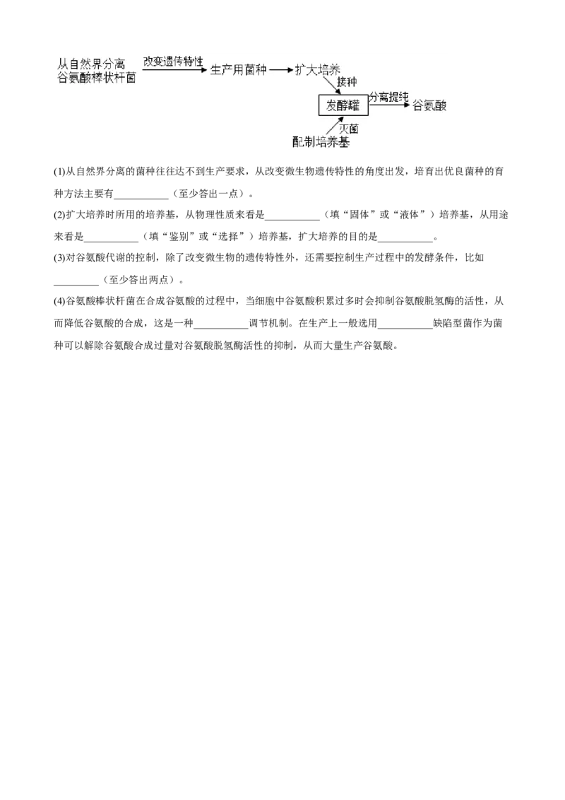 解密17发酵工程（分层训练)（原版卷）_新高考复习资料_2023年新高考复习资料_二轮复习_高频考点解密2023年高考生物二轮复习讲义+分层训练（全国通用）288808838