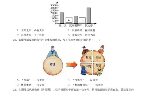 模块01中国古代史选择题专项100练（原卷版）_8历史中考复习_2024年中考复习资料_一轮复习资料_❤历史备战2024年中考历史一轮复习考点帮（部编版）_配套练习