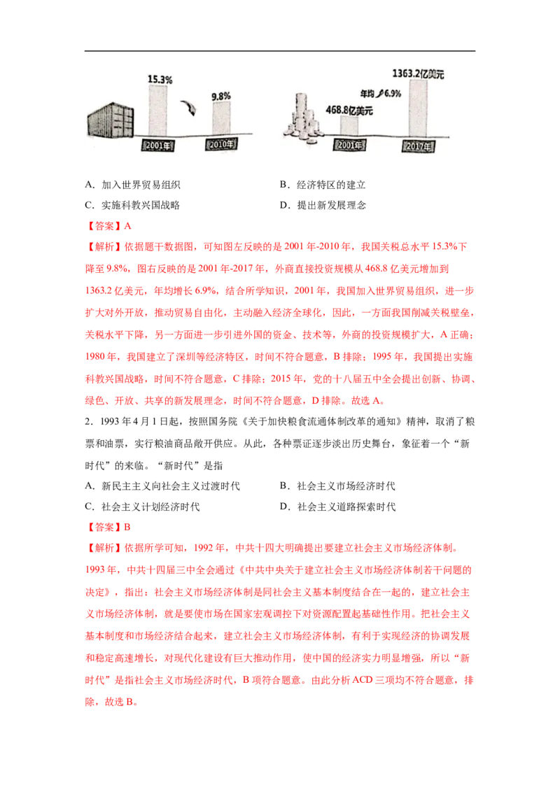 易错点20中国近现代的制度创新-备战2023年中考历史一轮复习易错题_8历史中考复习_2023年中考复习资料_一轮复习_备战2023年中考历史一轮复习易错题-----