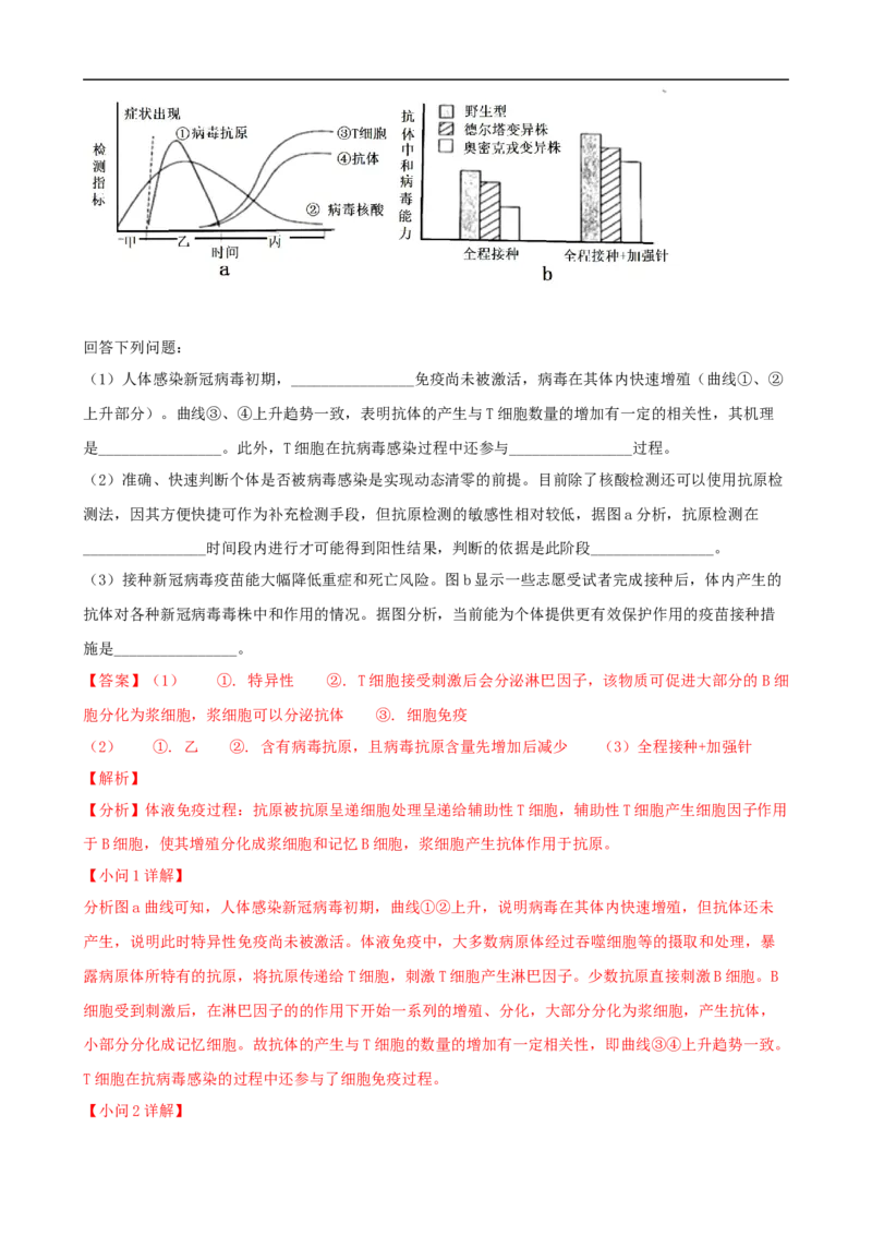 解密13免疫调节（讲义)（教师版）_通用版（老高考）复习资料_2023年复习资料_二轮复习_高频考点解密2023年高考生物二轮复习讲义+分层训练（全国通用）