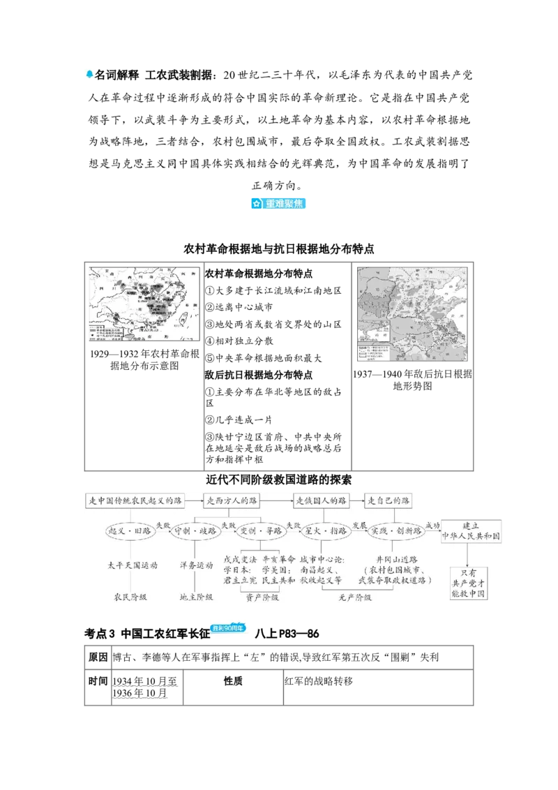 板块五中国近代史第五单元从国共合作到国共对立知识点+试卷_8历史中考复习_2026年中考复习（更新中）_2026年中考历史一轮复习知识点+试题