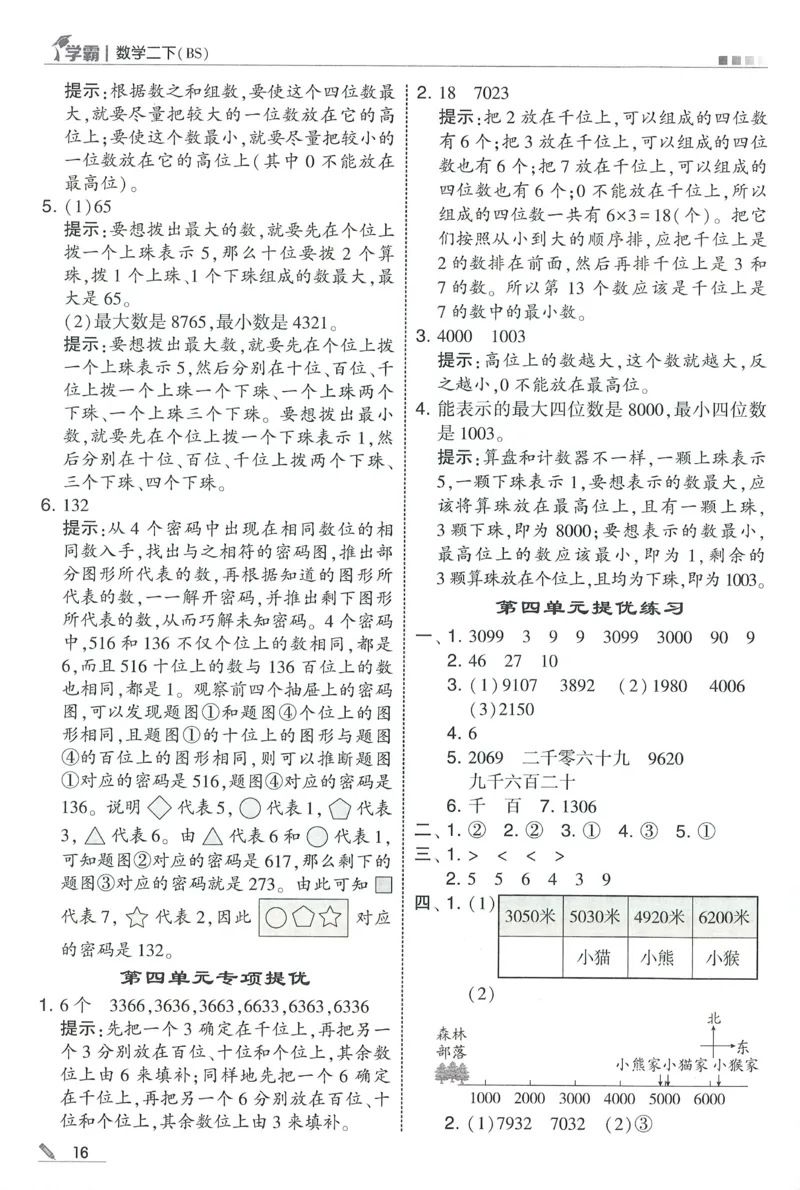 答案BS数学2下_2026春季学期_26春五星学霸_数学《五星学霸》北师26春_2026春《五星学霸》数学BS2下