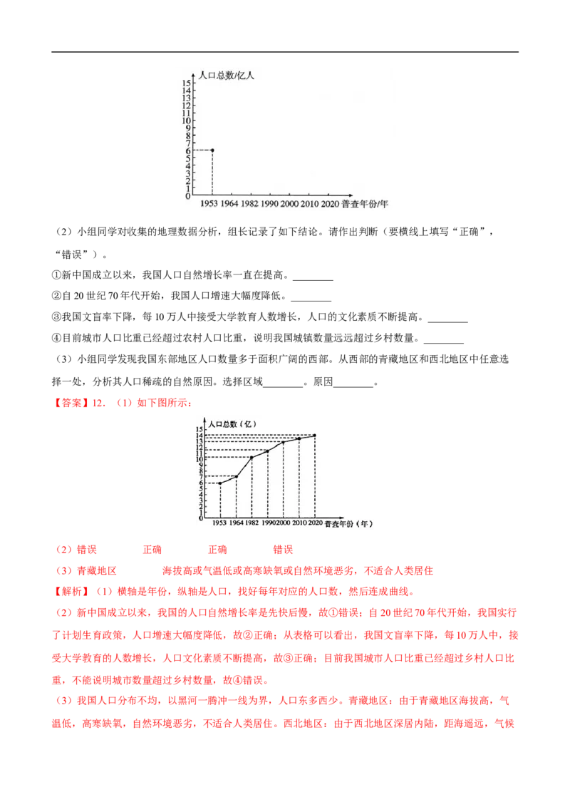 易错点13中国地理之概况篇-备战2023年中考地理考试易错题（解析版）_7地理中考复习_2023年中考复习资料_专项复习_备战2023年中考地理考试易错题