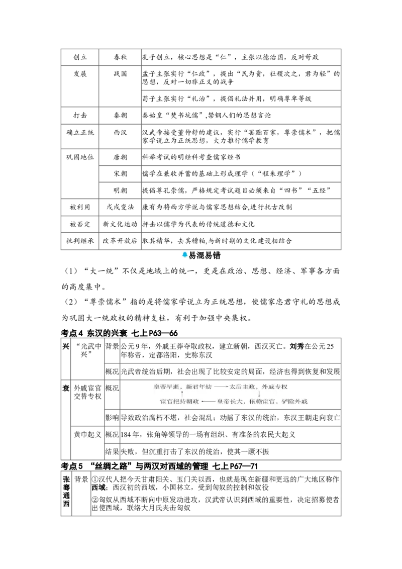 板块四中国古代史第三单元秦汉时期：统一多民族国家的建立和巩固知识点+试卷_8历史中考复习_2026年中考复习（更新中）_2026年中考历史一轮复习知识点+试题