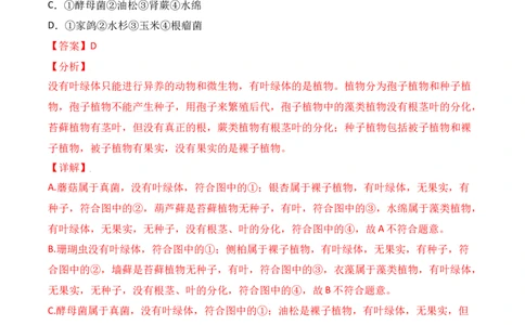 易错点17生物多样性及其保护-备战2022年中考生物考试易错题（解析版）_6生物中考复习_2023年中考复习资料_专项复习_备战2022年中考生物考试易错题