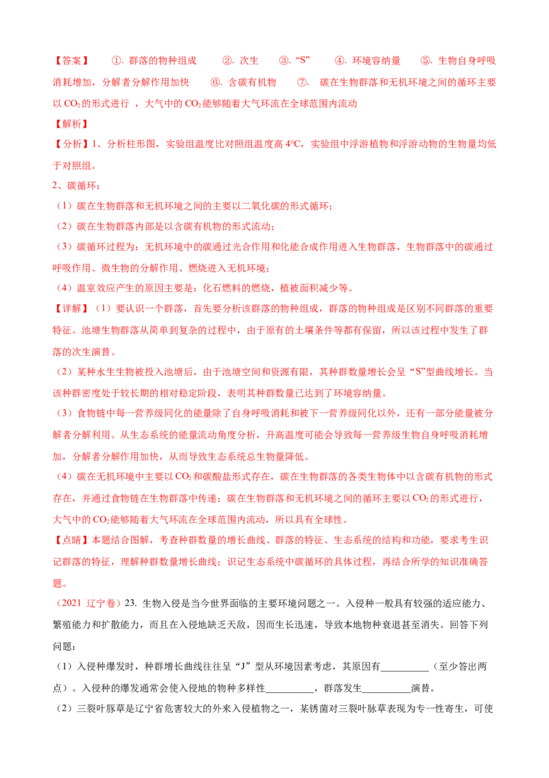 解密16生态系统及其稳定性（讲义)（教师版）_新高考复习资料_2023年新高考复习资料_二轮复习_高频考点解密2023年高考生物二轮复习讲义+分层训练（全国通用）288808838