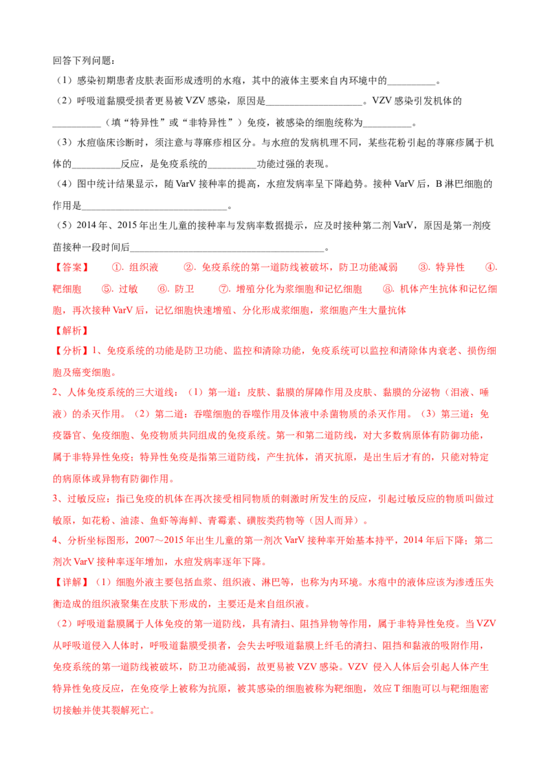 解密13免疫调节（讲义)（教师版）_新高考复习资料_2023年新高考复习资料_二轮复习_高频考点解密2023年高考生物二轮复习讲义+分层训练（全国通用）288808838