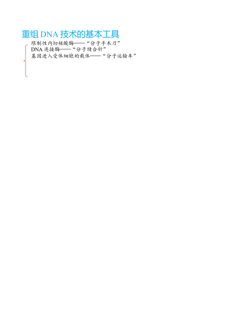 解密19基因工程（讲义）（学生版）_新高考复习资料_2023年新高考复习资料_二轮复习_高频考点解密2023年高考生物二轮复习讲义+分层训练（全国通用）288808838