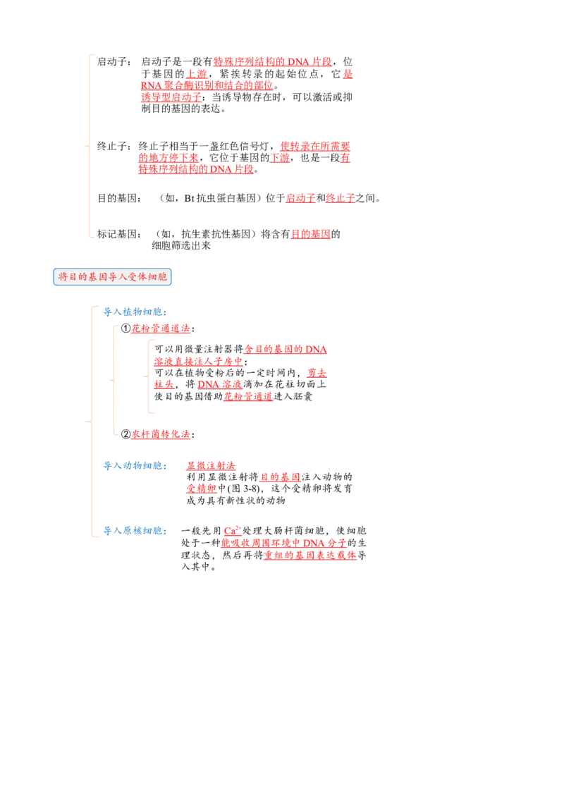 解密19基因工程（讲义）（学生版）_新高考复习资料_2023年新高考复习资料_二轮复习_高频考点解密2023年高考生物二轮复习讲义+分层训练（全国通用）288808838