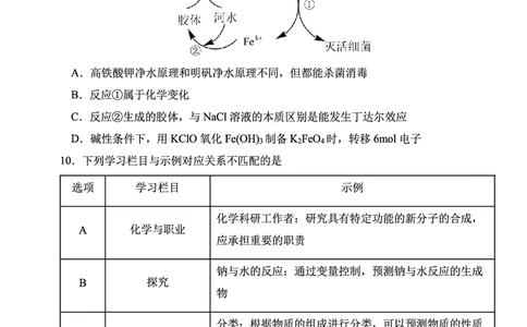 辽宁省大连市滨城高中联盟2025-2026学年上学期高一化学期中考试试卷（含答案及解析）_2025年12月高一试卷_251206辽宁省大连市滨城高中联盟2025-2026学年高一上学期期中考试（全）