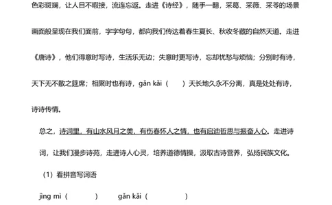 2024年中考九年级语文专题复习：语段阅读(含答案)_中考复习资料_语数英物化_1语文中考复习_2024年中考资料_二轮复习_2024年中考九年级语文二轮专题复习（含答案）