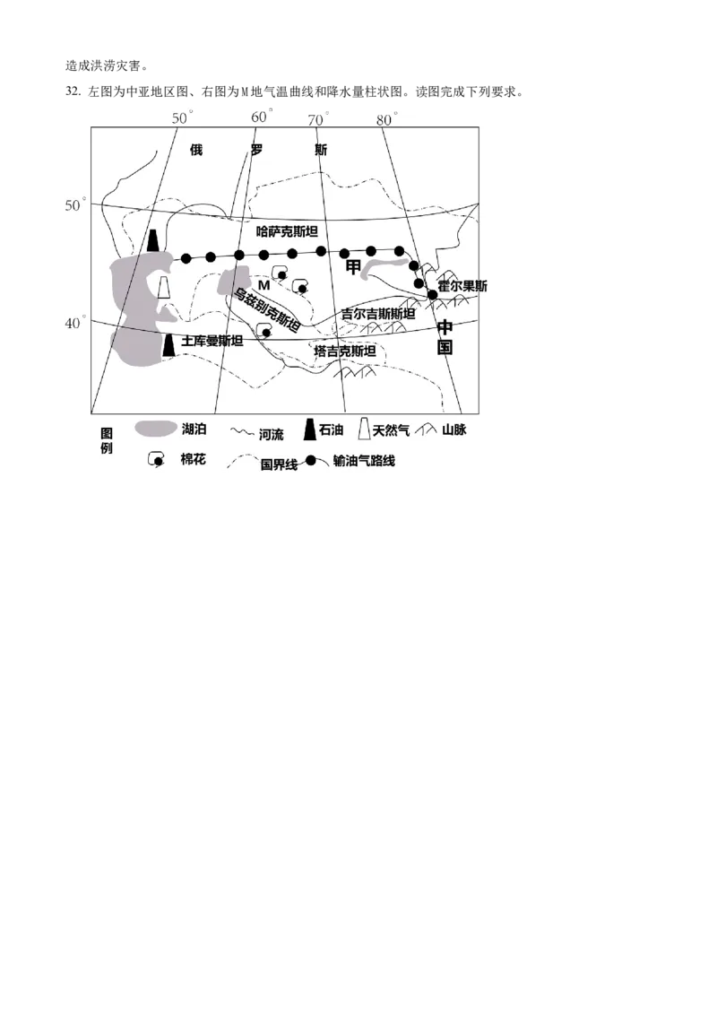 精品解析：2022年四川省自贡市中考地理真题（解析版）_7地理中考复习_2025中考复习资料_中考真题（近三年）_2022年中考地理试卷104份_精品解析：2022年四川省自贡市中考地理真题