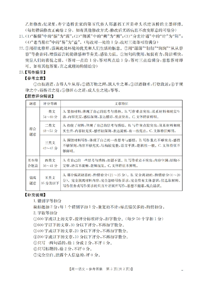 语文试题卷答案_2026年04月高一试卷_260426河南省南阳市金太阳联考2026年春季高一年级阶段性学情检测（全科）
