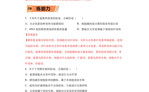 课时04病毒、原核生物与真核生物-2023年高考生物一轮复习小题多维练（解析版）_通用版（老高考）复习资料_2023年复习资料_一轮复习_2023年高考生物一轮复习小题多维练（全国通用）