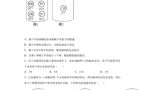 课时19自由组合定律及巧解特殊分离比-2023年高考生物一轮复习小题多维练（原卷版）_通用版（老高考）复习资料_2023年复习资料_一轮复习_2023年高考生物一轮复习小题多维练（全国通用）