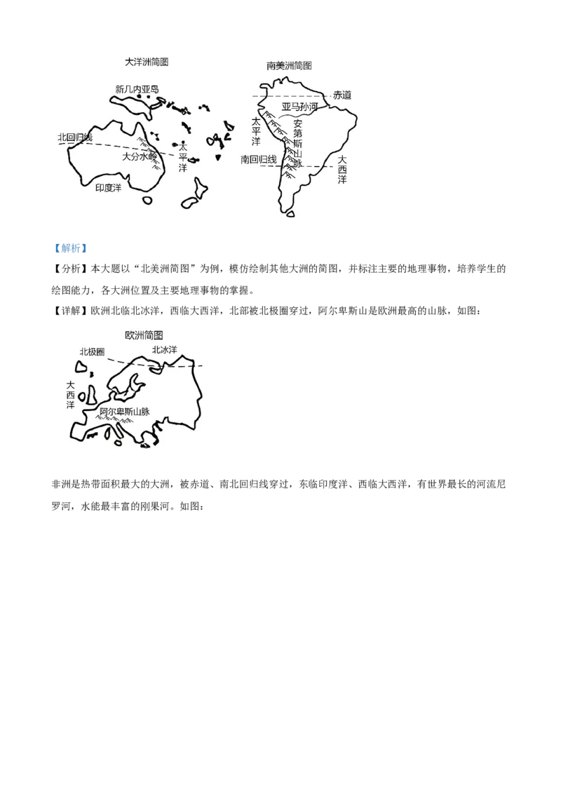 精品解析：2022年上海市七年级学年水平测试（解析版）_7地理中考复习_2025中考复习资料_中考真题（近三年）_2022年中考地理试卷104份_精品解析：2022年上海市中考地理真题