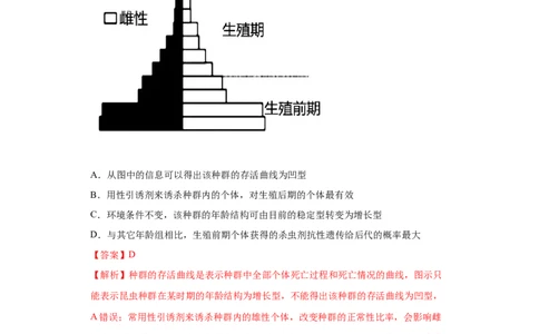 课时34种群的特征及数量变化-2023年高考生物一轮复习小题多维练（解析版）_通用版（老高考）复习资料_2023年复习资料_一轮复习_2023年高考生物一轮复习小题多维练（全国通用）